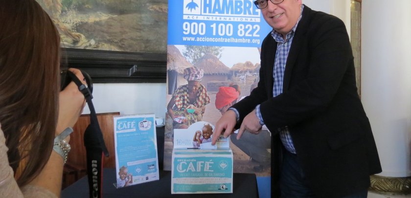 Leo Harlem anima a cafeterías y clientes a luchar contra el hambre con Operación Café - Hostelería Madrid