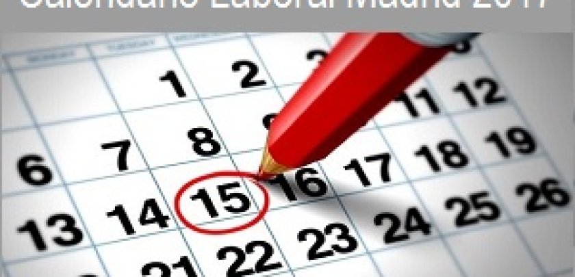 Calendario Laboral 2017 - Hostelería Madrid