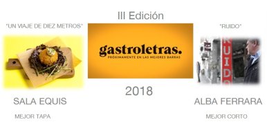 “Un viaje de diez metros”, de Sala Equis, y el corto «Ruido», ganadores de Gastroletras’18 - Hostelería Madrid
