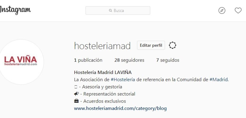 LA VIÑA abre el perfil «hosteleriamad» en Instagram para compartir los mejores tips de hostelería - Hostelería Madrid