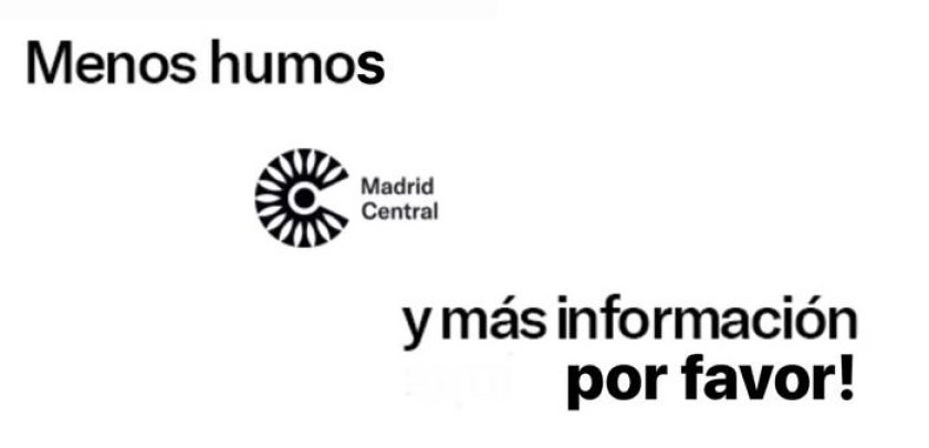 MADRID CENTRAL ES HUMO - Hostelería Madrid