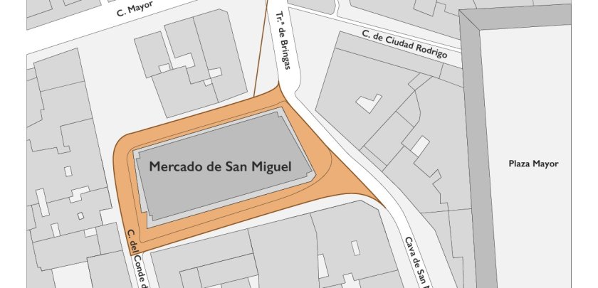 Próxima peatonalización del entorno del Mercado de San Miguel - Hostelería Madrid