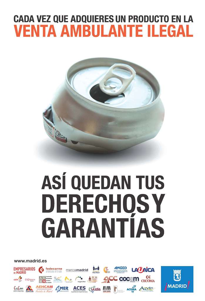 Campaña de concienciaicón contra la venta ambulante ilegal - La Viña