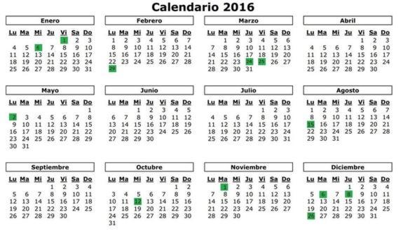 Calendario Laboral 2016 - La Viña