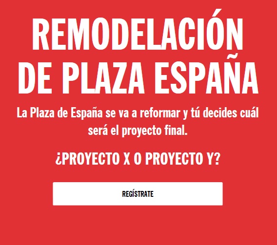 Vota el mejor proyecto para la Plaza de España y sobre la peatonalización de Gran Vía - La Viña