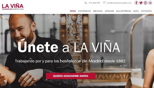 La Hostelería de Madrid estrena nueva página web - La Viña La Hostelería de Madrid estrena nueva página web - La Viña