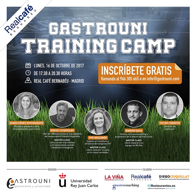 No te pierdas el Gastrouni Training Camp, que llega a Madrid el 16 de octubre - La Viña