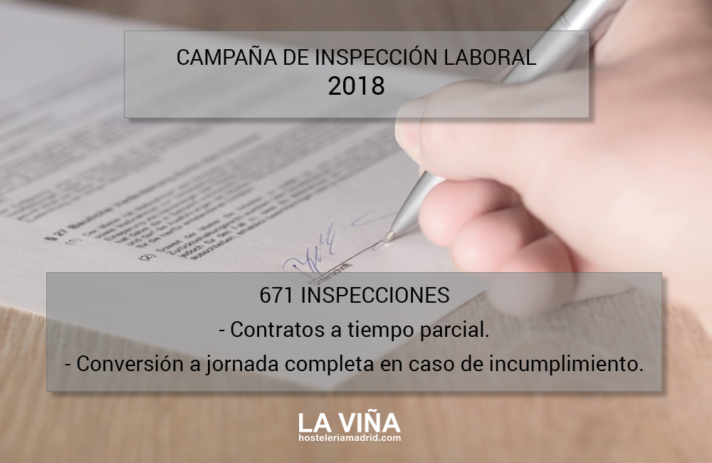 Planificadas 671 inspecciones a los contratos a tiempo parcial en 2018 - La Viña