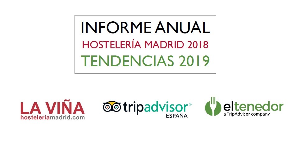 Hostelería Madrid, TripAdvisor y El Tenedor presentan el Informe Anual 2018 sobre las tendencias en la Hostelería de Madrid - La Viña