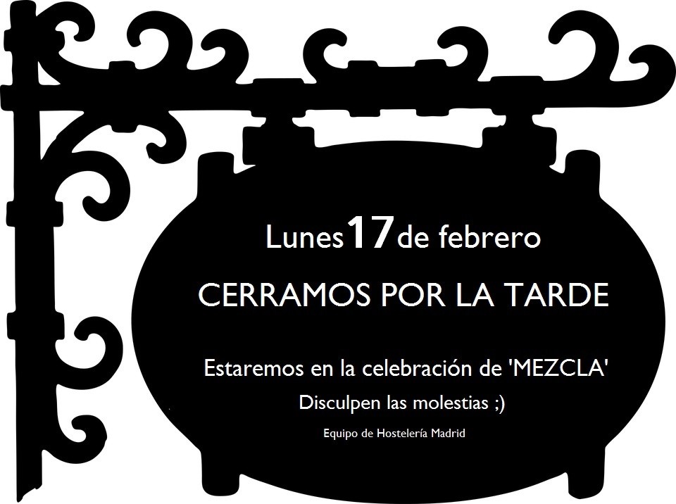 Mezcla’20: Las oficinas de la asociación permanecerán cerradas el lunes 17 de febrero por la tarde - La Viña Mezcla’20: Las oficinas de la asociación permanecerán cerradas el lunes 17 de febrero por la tarde - La Viña