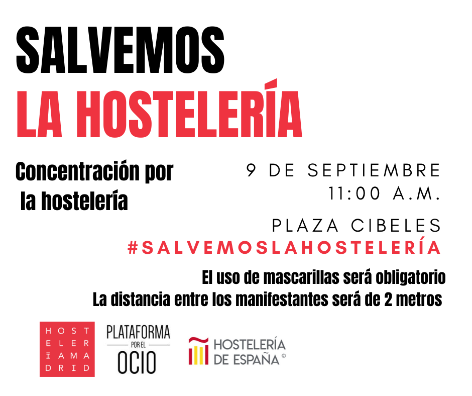 Convocada una jornada de protesta de la hostelería el próximo 9 de septiembre en Cibeles a las 11 horas - La Viña