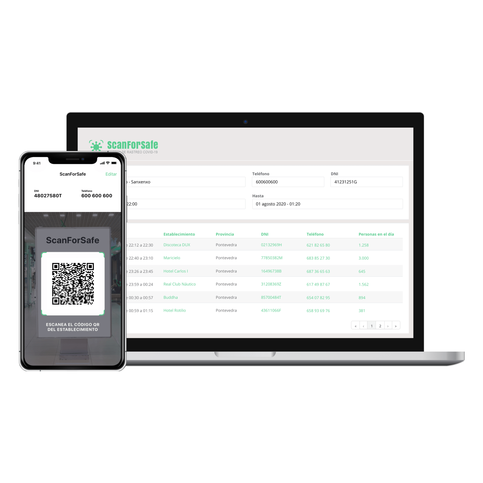 La startup gallega ScanForSafe desarrolla una app para garantizar el sistema de rastreo de la Covid-19. - La Viña La startup gallega ScanForSafe desarrolla una app para garantizar el sistema de rastreo de la Covid-19. - La Viña