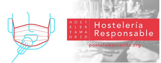 Hostelería Madrid pone en marcha la iniciativa hostelería responsable para concienciar a los clientes sobre el uso de la mascarilla - La Viña