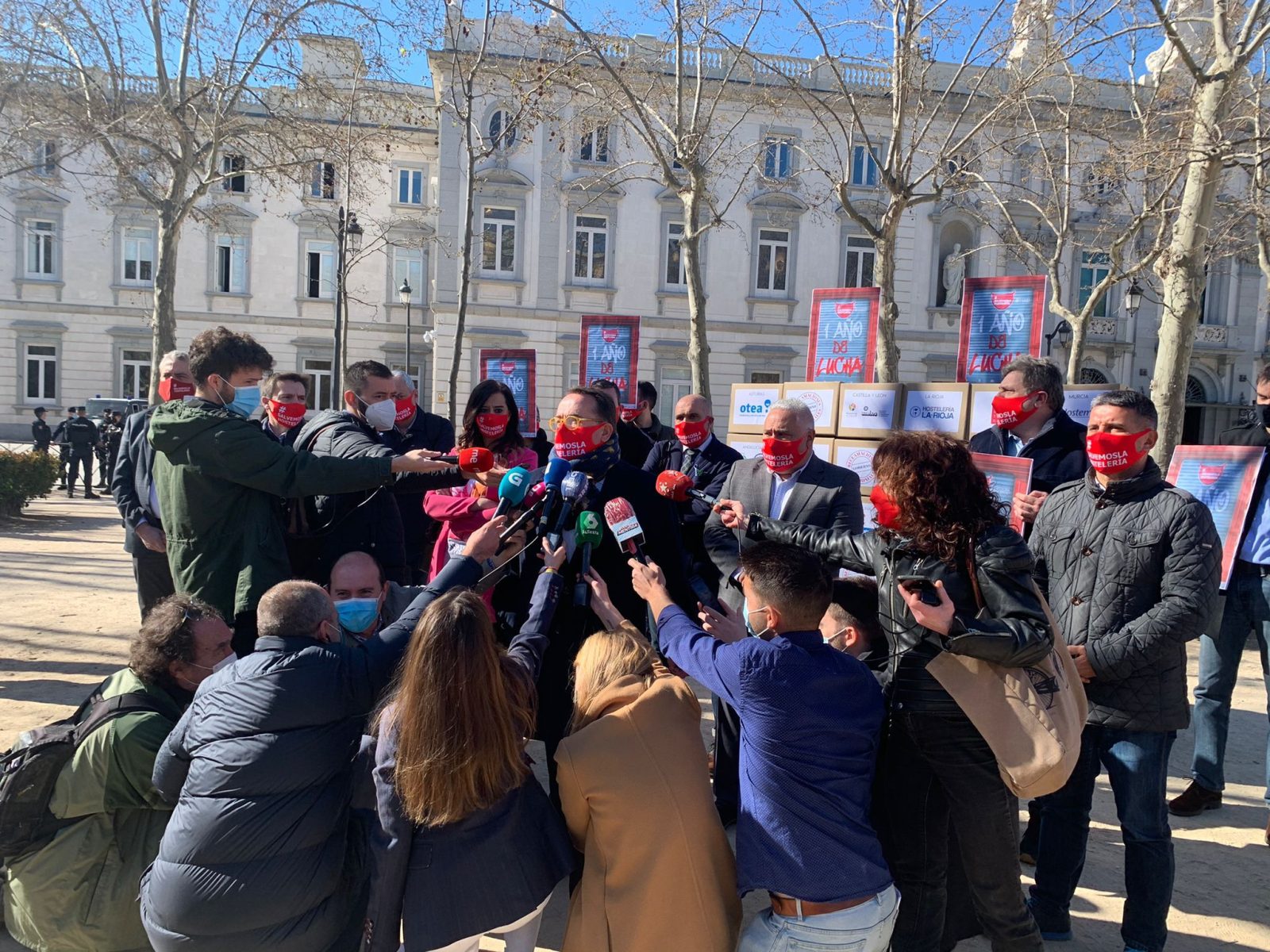 Hostelería Madrid participa en la protesta ante el - Hostelería Madrid