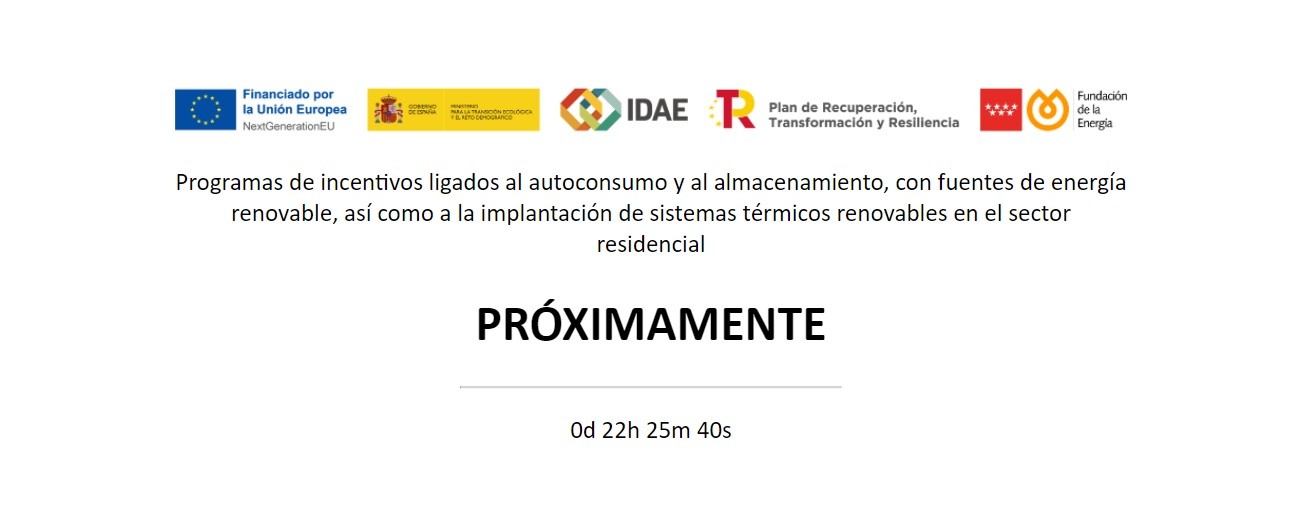 La Comunidad de Madrid convoca ayudas de hasta 3.000 euros para la instalación de paneles solares y baterías de almacenamiento de energía - La Viña