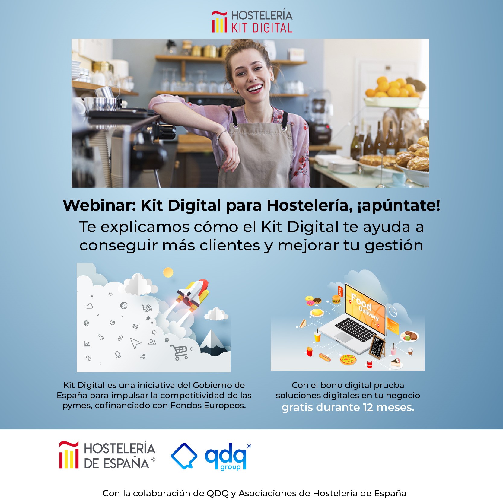 Hostelería España lanza webinars informativos para interesados en el Kit Digital - La Viña