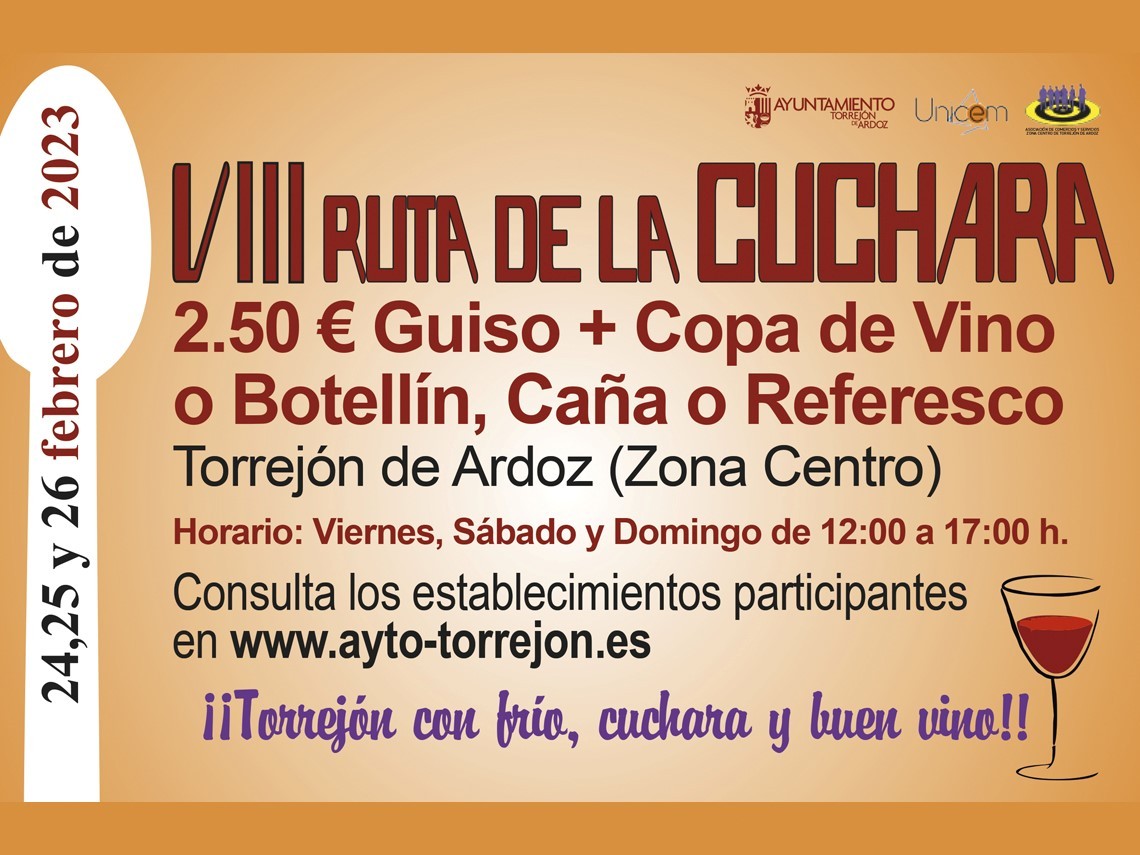 Torrejón de Ardoz abre el plazo de inscripción en la VIII Ruta de la Cuchara - La Viña Torrejón de Ardoz abre el plazo de inscripción en la VIII Ruta de la Cuchara - La Viña