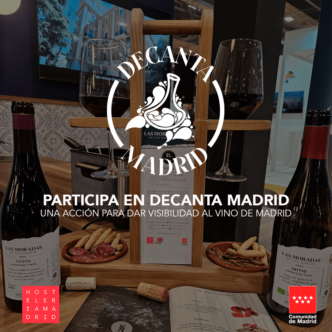 Hostelería Madrid presenta la campaña permanente ‘Decanta Madrid’ que busca impulsar el consumo de los vinos de Madrid por copas - La Viña Hostelería Madrid presenta la campaña permanente ‘Decanta Madrid’ que busca impulsar el consumo de los vinos de Madrid por copas - La Viña