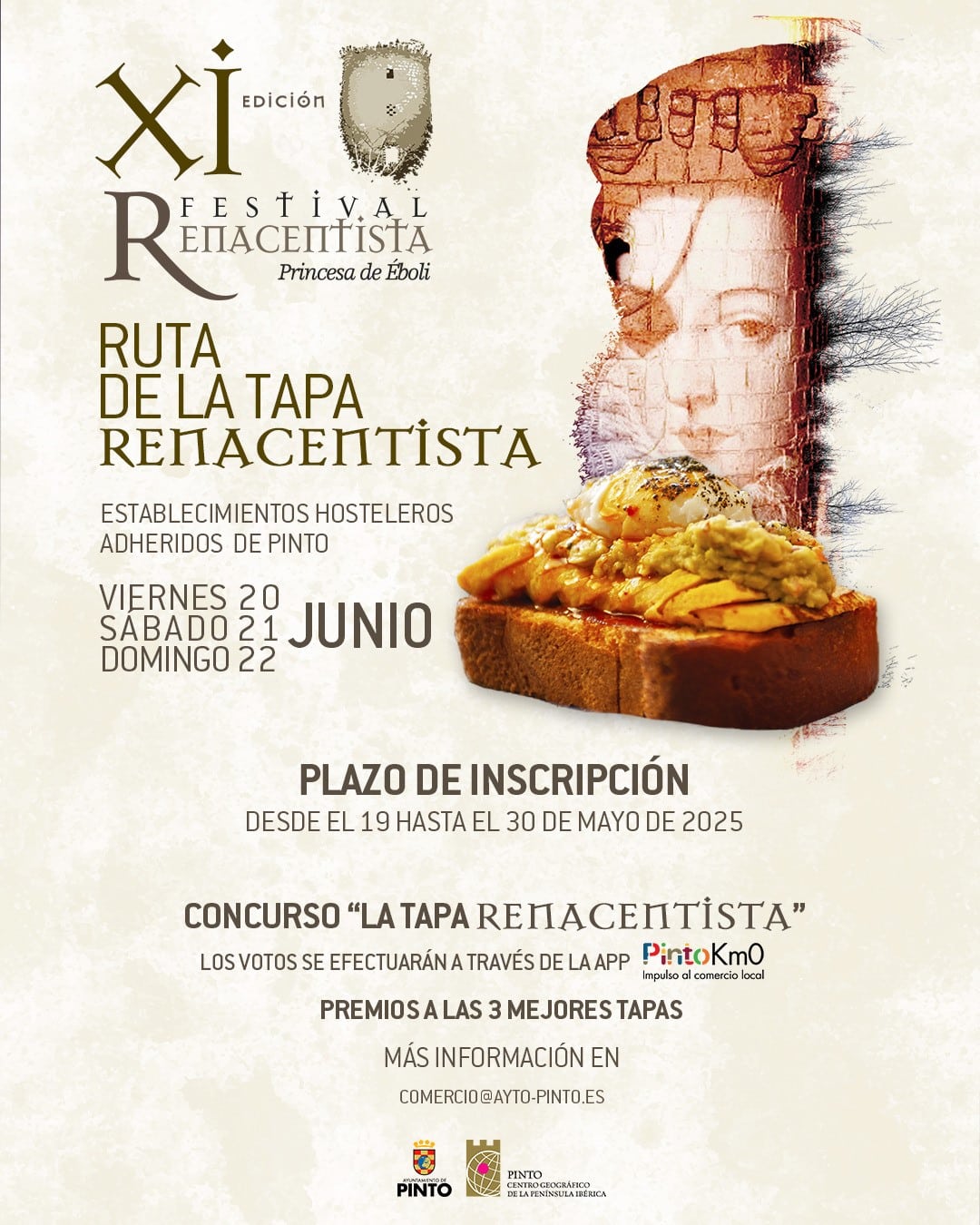 Pinto convoca la segunda edición de la Ruta de la tapa renacentista - La Viña Pinto convoca la segunda edición de la Ruta de la tapa renacentista - La Viña