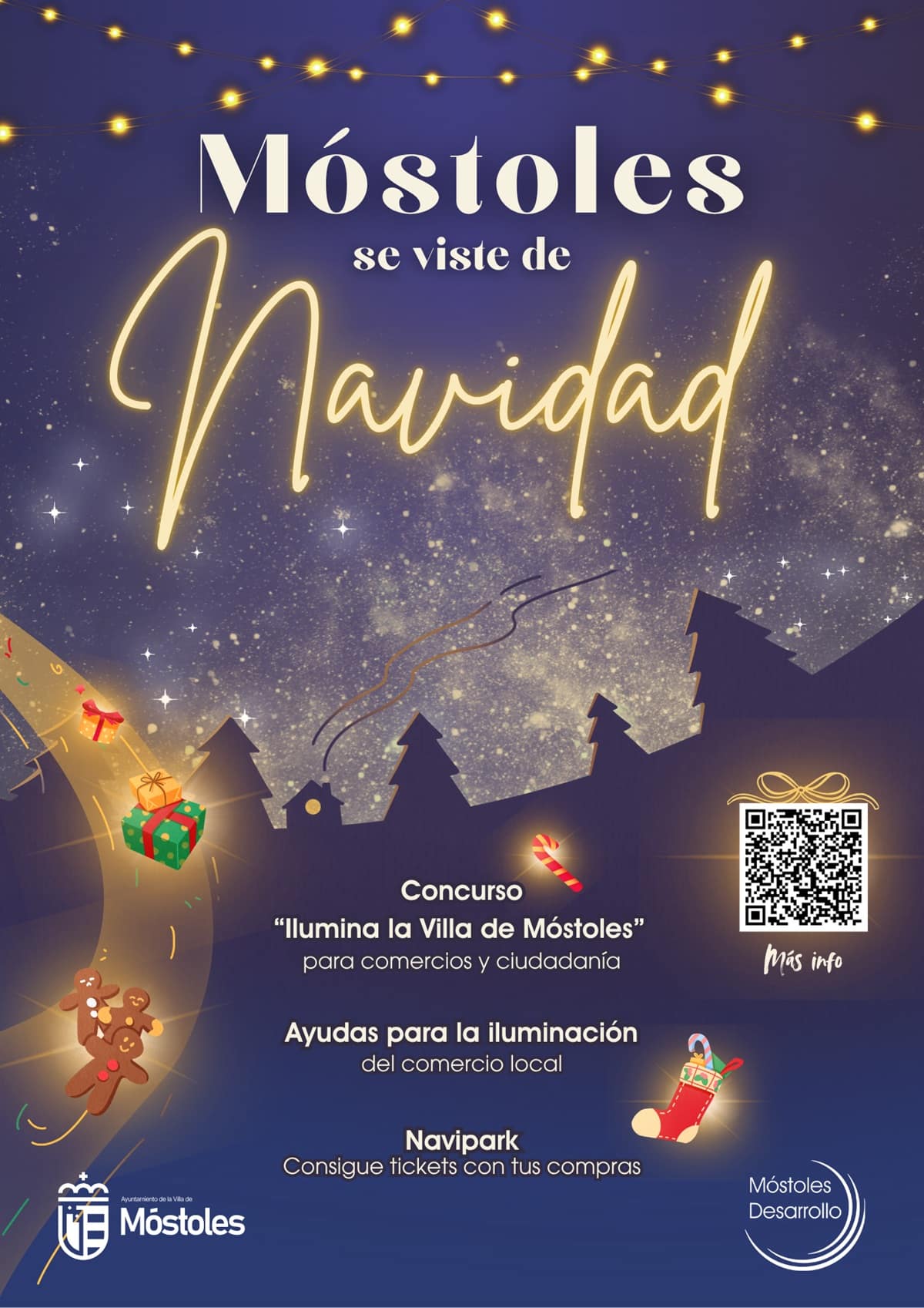 Móstoles lanza la campaña Móstoles se viste de Navidad - La Viña