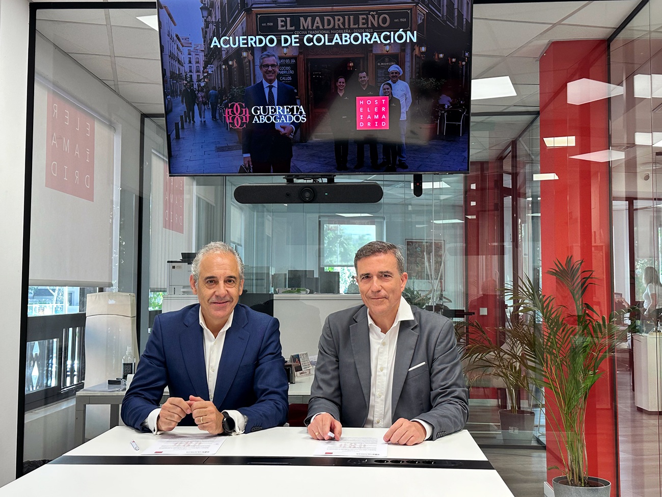Hostelería Madrid firma un acuerdo de colaboración con Guereta Abogados - La Viña