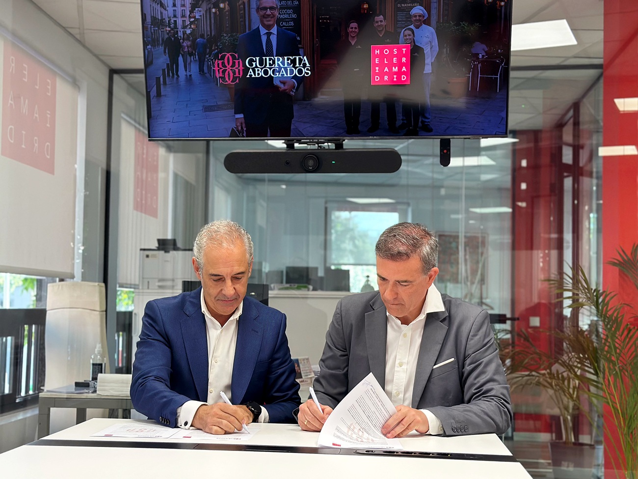 Hostelería Madrid firma un acuerdo de colaboración con Guereta Abogados - La Viña